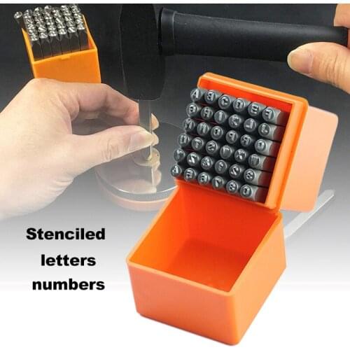 36Pcs Metal Letter Stamping Kit Punch Tool Alphabet Embossing Stamps DIY Jewelry Leather LOGO Stamp Craft Carving Tool Kits