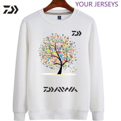 2022 New DAIWA Men Spring Autumn Fishing Jackets Winter Fleece Outdoor Fishing Clothing Hoodies Printing Fishing Clothes DAIWA