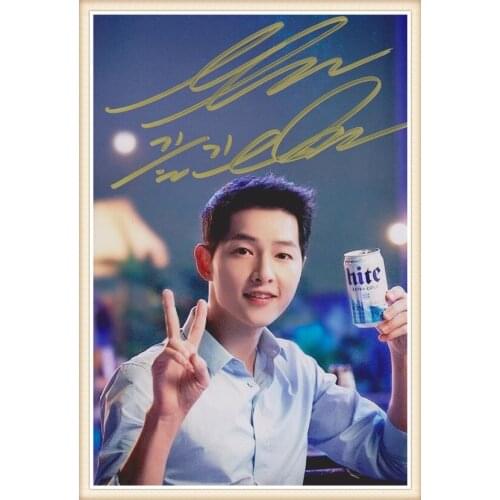 Song Joongki Song Joong Ki autographed photo Descendants of the sun 4*6 inches collection freeshipping 05.2016 03