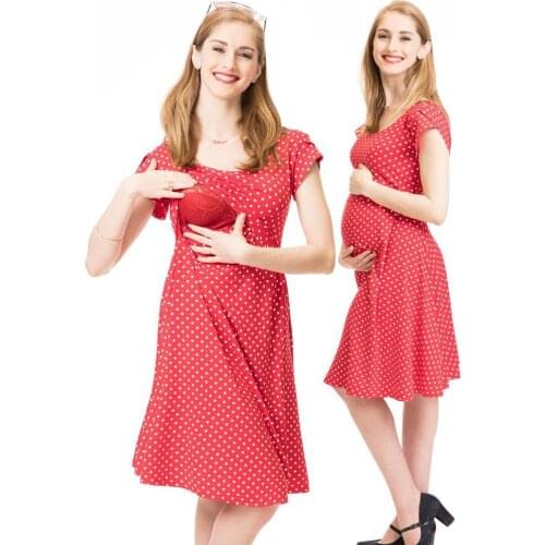 Maternity Pajamas Nightgown Breastfeeding Dress Childbirth Nursing Pajamas Pregnant Women Nightwear For Breastfeeding Sleepwear