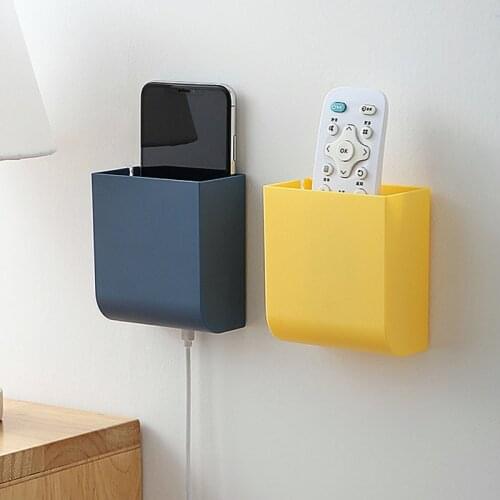 Useful Phone Wall Holder Smartphone Hanging Wall Storage Rack Mounted Mobile Phone Wall Holder Charging Holder Remote Control