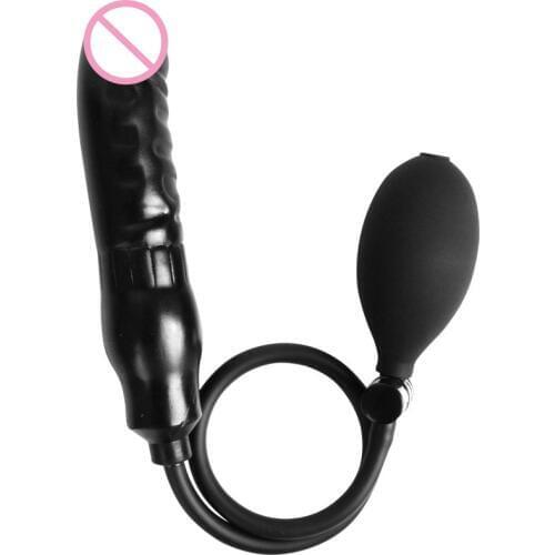 Super Large Inflatable huge dildo Pump Vibrator Anal butt plug anal balls Realistic Penis cock For Women Gay Flirting Sex Toys