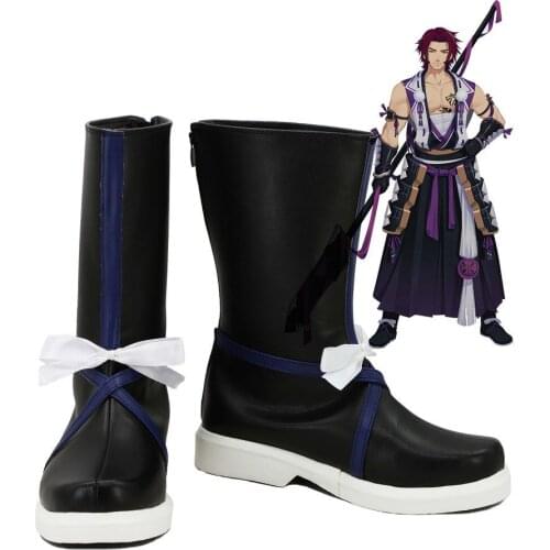 Touken Ranbu Online Game Tonbokiri Cosplay Shoes Boots Custom Made