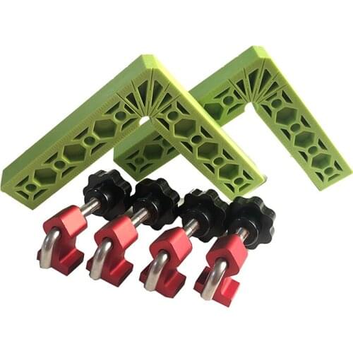 90 Degrees L-Shaped Auxiliary Fixture Splicing Board Positioning Panel Fixed Clip Carpenters Square Ruler Woodworking Tools