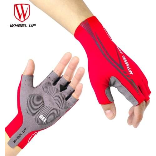 Cycling gloves half-finger road mountain bike riding gloves half-finger short finger gloves colorful