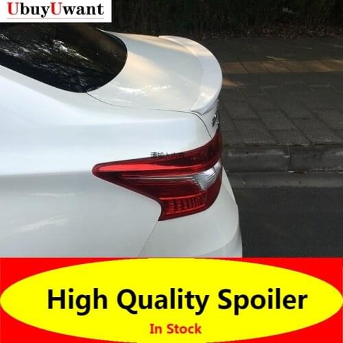 High Quality ABS Plastic Spoiler Primer Color Car Tail Wing Rear Trunk Spoiler For Nissan Sentra SYLPHY 2013-2019