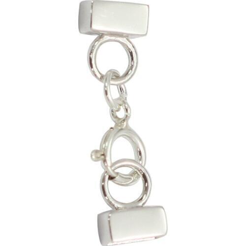 Beadsnice 925 Solid Silver Hook Clasp For 6X5mm Cord for Necklace Bracelet Making Diy Clasp Connector