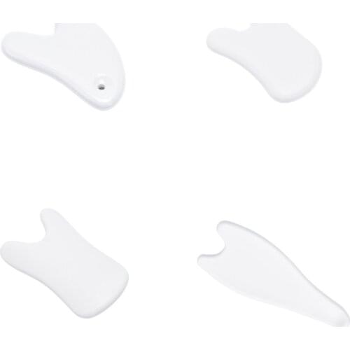 1pc Ceramic Scrapping Plate Facial Massage Guasha Board Eye Body Acupoint Pressure Therapy Chinese Traditional Health Care Tool