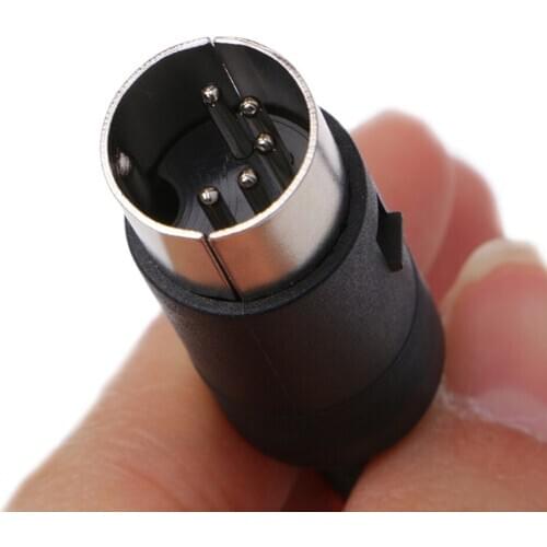10pcs/lot 5 Pin DIN Male Connector 5 Pin DIN Plug Jack with Plastic Handle Keyboard Cable Connector Adapter Wholesales