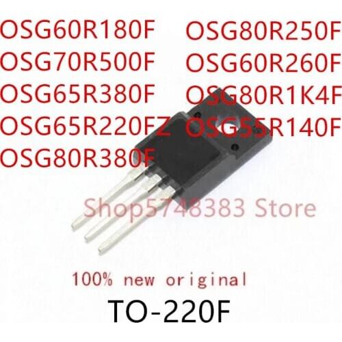 10PCS OSG60R180F OSG70R500F OSG65R380F OSG65R220FZ OSG80R380F OSG80R250F OSG60R260F OSG80R1K4F OSG55R140F TO-220F