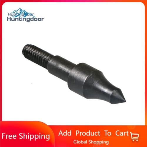 12PCS Carbon Steel Arrow Tips Basic Exercise Arrowhead Shooting Broadhead Arrows Points Beginner for Archery Carbon/FRP Arrows