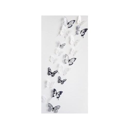 18 Pcs/set 2016 Hot Sale 3D Wall Art Home Decal Wall Sticker Fashion Wall Decor Living Room Kids Room Decoration