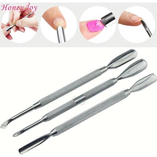 3 in 1 Dual Use Manicure Pedicure Tool Kits Dead Skin Cuticle Remover Nail Clipper Nipper Cutter Scissor Trim 2 Way Spoon Pusher