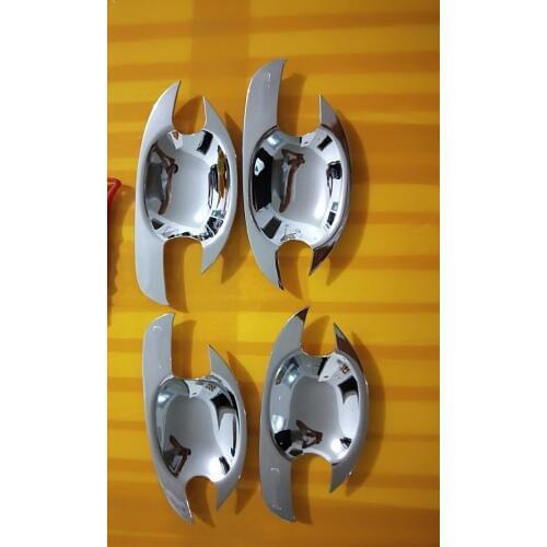 Door Handle Cover For Toyota Alphard 2011 2012 2013 Door Bowl Film Sticker door handle bowl trim ABS Chrome 4 PCS