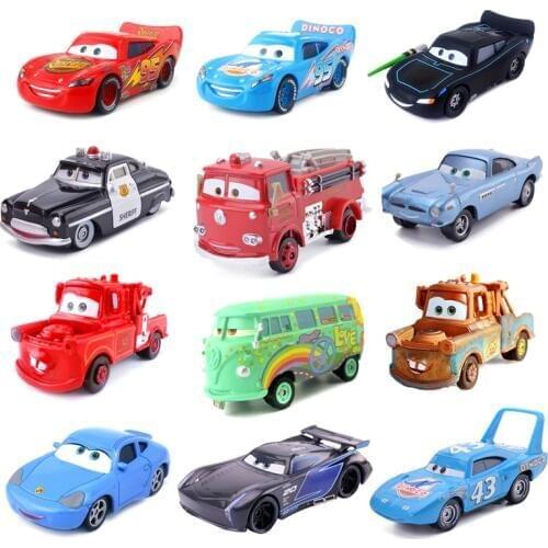 Car diney Pixar Car 3 Lightning McQueen Jackon torm Mater 1:55 Diecat Metal Alloy Model Car Toy Chritma Children Boy