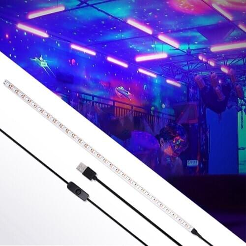 UVC Germicidal Disinfection Light Bar 5V Bactericidal Lamp Ozone Disinfection Mites Light Strips LED Strip Light 50X1cm