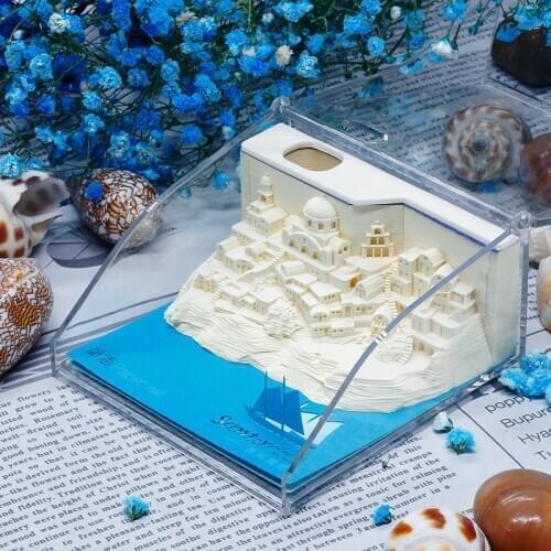 DIY Scrapbooking Omoshiroi Block 3D Memo Pads Post Notes Paper Crafts Omoshiroi Paper Art Building Block Stickers Papers Card