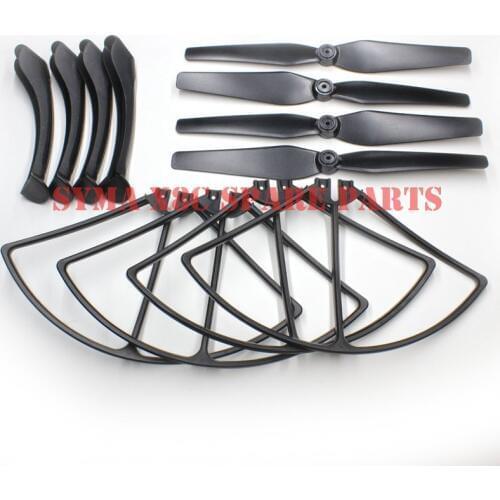 For syma x8HC x8HW X8HG X8G X8C X8 X8W spare parts Propeller Guard Protector Blade Frame Cover main blades landing skid set