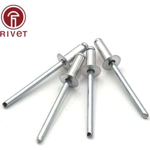 ISO 15978 M6.0*10 Blind Rivet Aluminum Steel Countersunk Head Open Type Pull Nails Tool Round Head Fastening Accessorie Remaches