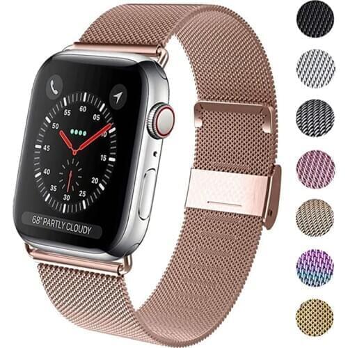 Milanese Loop Band for Apple Watch 5/4 40mm 44mm Stainless Steel Bracelet Strap Wrist Watchband for iwatch Series 4/3 38mm 42mm