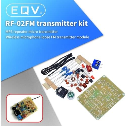88-108MHz FM Transmitter Module Electronic DIY Kits Frequency Wireless Microphone Transmitter Board Parts DC 3-6V FM Module