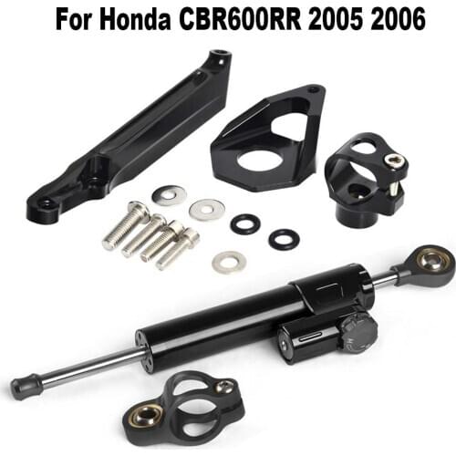 Motorcycle Stabilizer Steering Damper Bracket Mount Kit For Honda CBR600RR CBR 600RR CBR 600 RR 2005 2006 Damper Support Kit