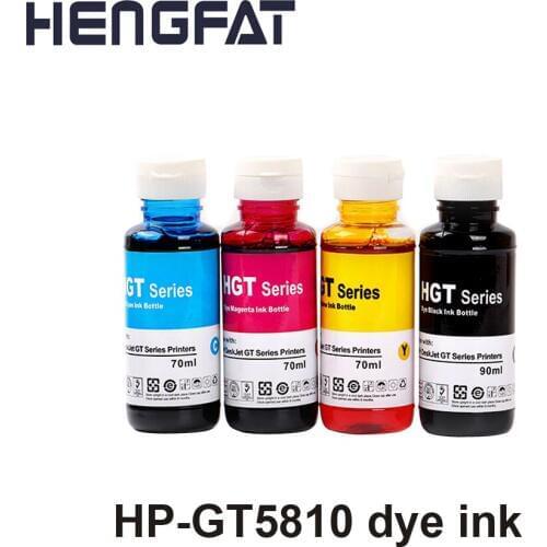 4color dye ink refill ink Kit For HP DeskJet GT5810 GT5820 GT51 GT52 GT Series Ink tank system Inkjet Printer Ink
