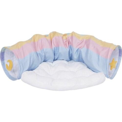 Cat Channel Rolling Floor Rainbow Cat Tunnel Cat Bed Dragon Removable and Washable Cat Litter Four Seasons General Villa Cat Toy