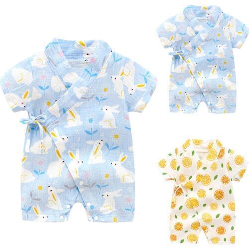 Childrens clothing clothes Boys clothesNewborn Infant Baby Boy Girls Rabbit Yarn Robe Kimono Romper Jumpsuit L30820