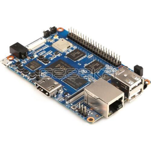 Original Banana Pi M64 BPI-M64 A64 64-Bit Quad-Core 2GB RAM with WiFi Bluetooth 8GB eMMC demo Single Board and 1pcs 3dB Antenna