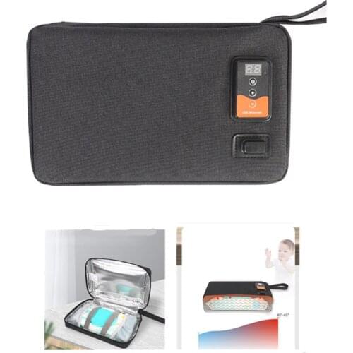 Portable Smart Display USB Wipe Wamer Heating Wet Towel Dispenser Heater Wet Tissue Paper Holder Case