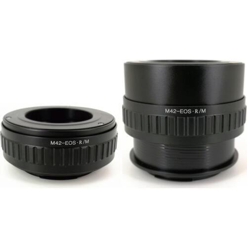 Adjustable Macro M42-RF M42-EOSR Lens Mount Adapter Ring for M42 42mm Praktica Pentax thread Lens and Canon EOS R RP Body M42-R