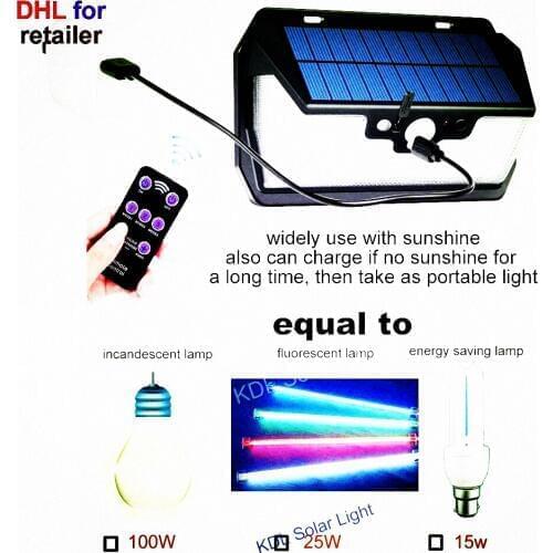 55 LED 900lm Solar Light remote control radar smart 3 side lighting Wall Lights Waterpr cam street wall lamp yard camp g