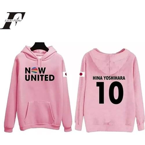 2020 Kpop Now United Hoodies Sweatshirts Flag Hina Yoshihara 10 Pullover Unisex Harajuku Tracksuit Japan Casual Hooded Full