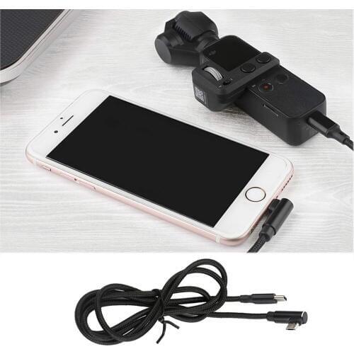 Extension Cord Charging Cable Type-c to IOS Micro-USB Android Power Cord iPhone Phone Data Line Wire for DJI Osmo Pocket Action