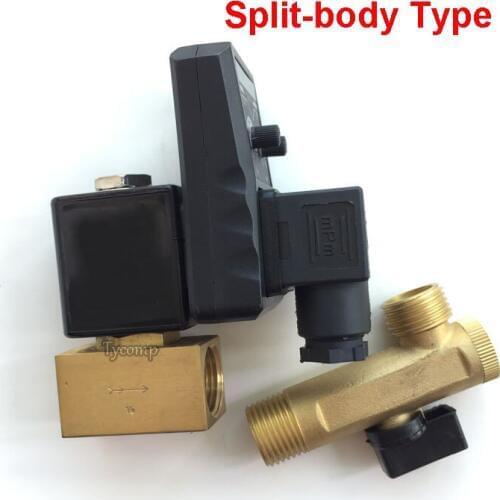 Air compressor auto drain valve with timer G1/2"
