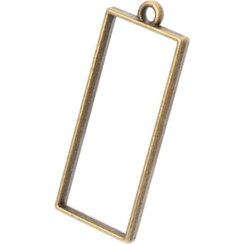 2021 New diy 14Pcs Geometric Shape Metal Frame Set DIY Epoxy Resin UV Crystal Silicone Molds Jewelry Pendant Making