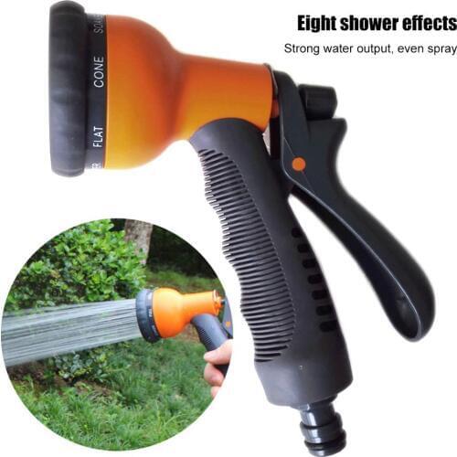 8 Standard Garden Water Gun Hose Nozzle Mutifunctional Home Car Wash Yard Sprayer Water Tube Nozzle Sprinkle Tools
