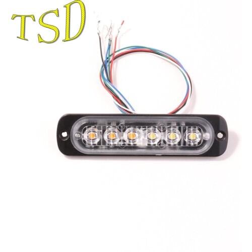 Emergency Firemen Ambulance Vehicles FlashingStrobe Warning Police Led Light 5wires Surfuce Module Stroboscope Caution Lamp Car