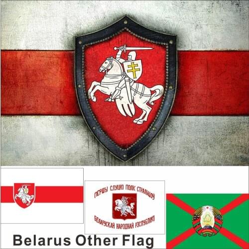 Belarus Chairman State Committee Frontier Guard Flag 90X150CM 3X5FT COA-Belarus White Knight-Pagonya Banner