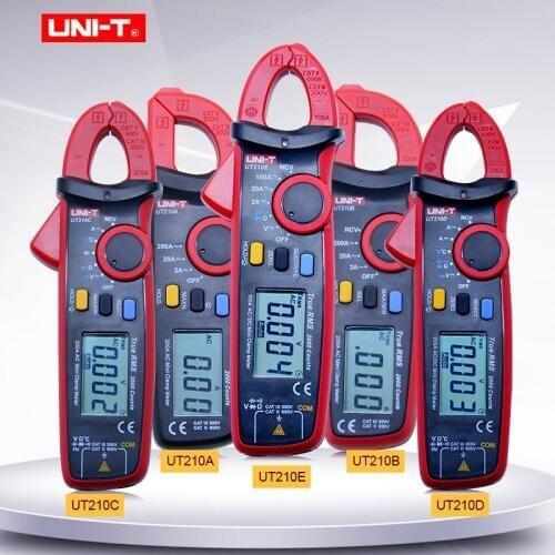 Digital Clamp Meter UNI-T UT210A/B/C/D/E AC/DC Current Voltage meter True RMS Auto Range VFC Capacitance Non Contact Multimeter