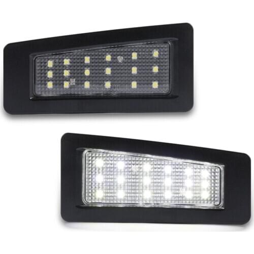 12V White LED License Plate Light For 2014-2018 Mazda3 2016-up Mazda CX-3 Number Frame Lamp Powered By 36 LEDs Canbus Error Free