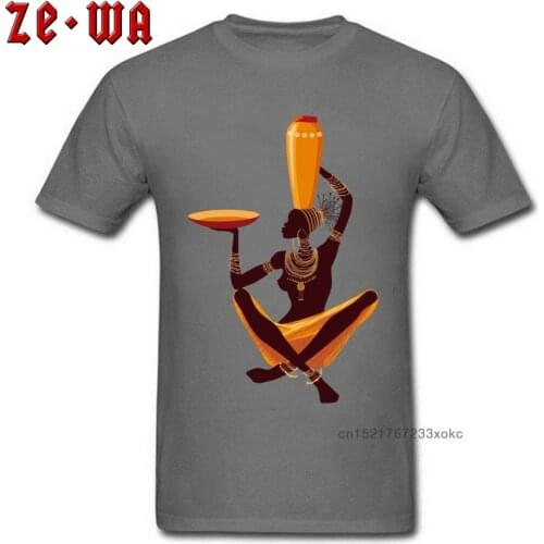 African Art T-shirt Men Cotton Tshirt Woman Painting Design Tops Exquisite Mens Summer Clothes Custom Tee Shirts Discount