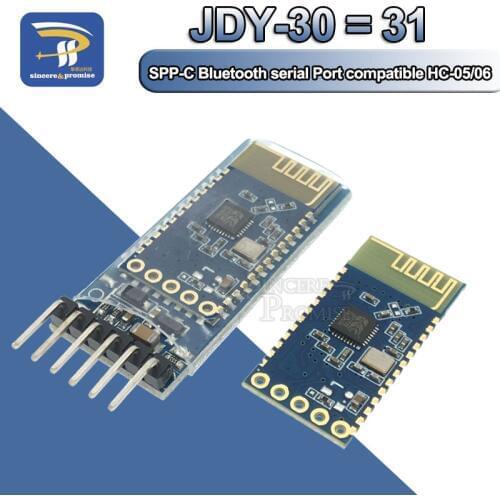 JDY-30 = JDY-31 SPP-C Bluetooth serial pass-through module wireless serial communication from machine Replace HC-05 HC-06