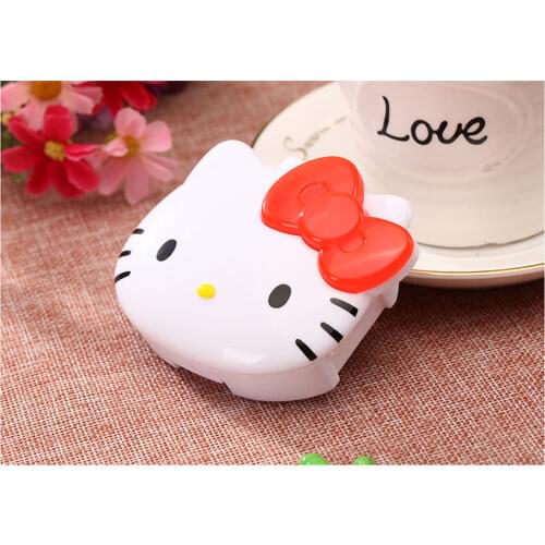 Storage Box 4 Grid Pill Box Portable Pill Case Cute First Aid Medical Box Sealed Medicine Box Cartoon Mini Pill Storage Box