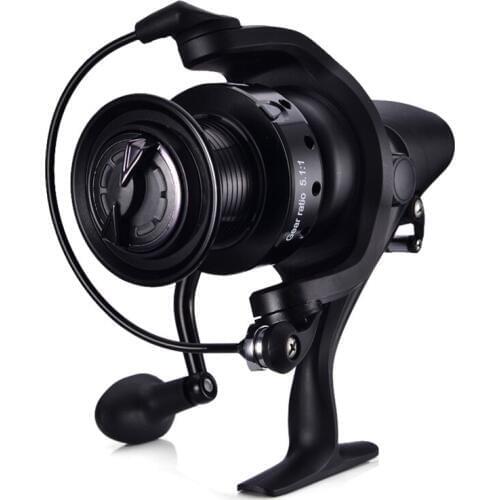 Front rear brakes squid caster round 5.1:1 speed than 12+1BB outdoor camping sea metal boat bait casting reel Free shipping sale