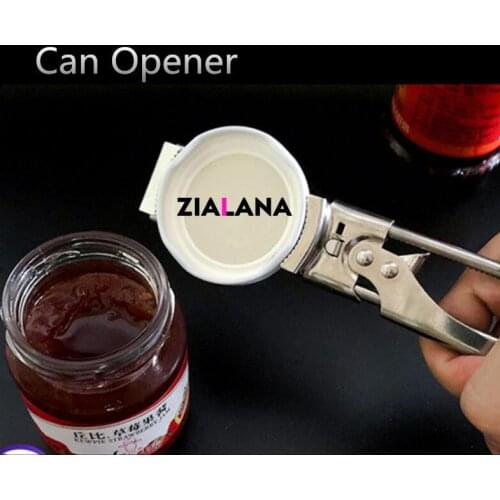 Multifunctional Can Opener Canned Sealed Cap Bottle Stainless Steel Manual Gripper Kitchen Tool Supplies