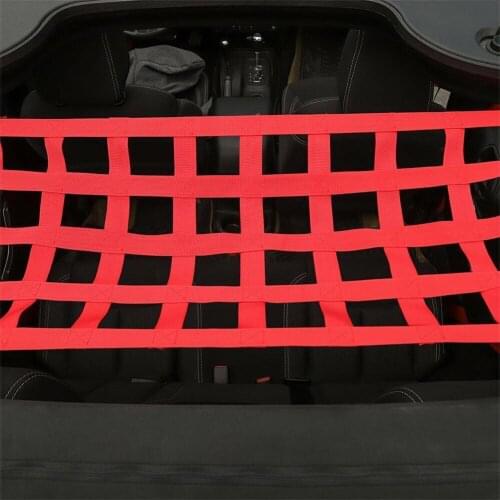 Multifunction Retrofit Mesh Cargo Auto Car Roof Storage Net Tail Box Net Webbing Anti-UV Car Accessories New
