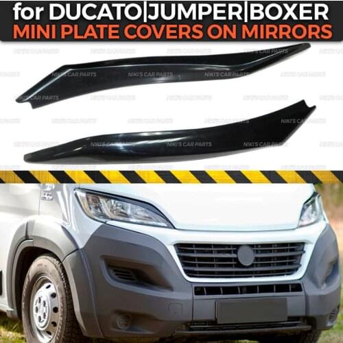 Eyebrows on headlights case for Peugeot Boxer 2014-2018 ABS plastic cilia eyelash molding decoration car styling tuning