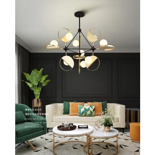 Nordic lamps and lanterns living room lamp simple modern atmosphere living room chandelier warm dining room bedroom lamp
